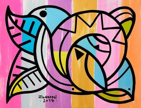 yo quiero fumar - acrylic on canvas - 50x40cm (2017)