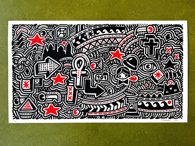 Silkscreen Print - Car Thief 57x100cm (2026)