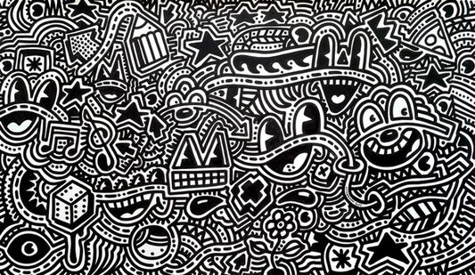 2022 Ottograph canvas - The sound of a machete - 85x155 cm